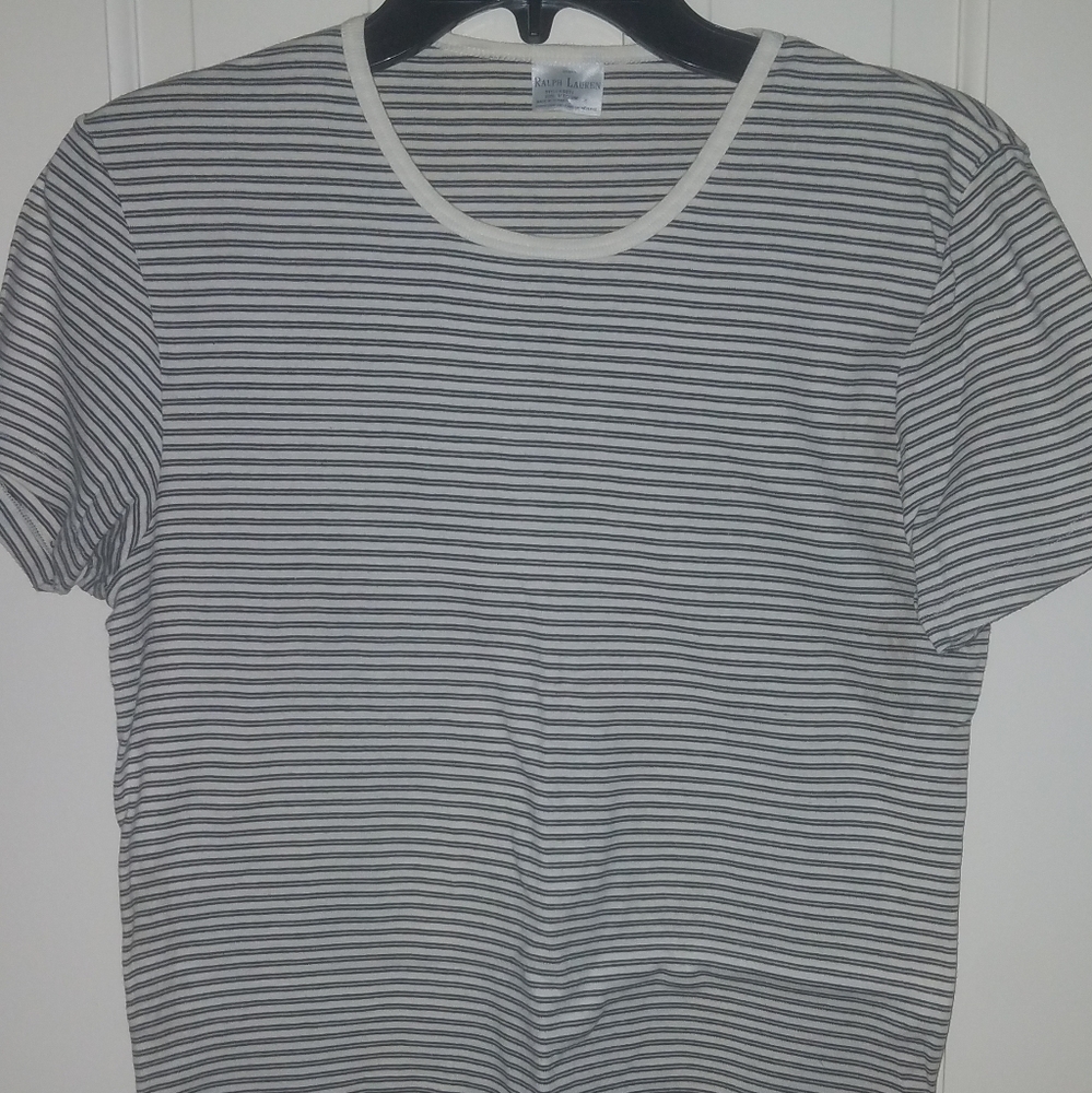 Ralph Lauren Women's Top Sz M  black ivory